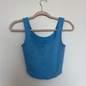 Aries Blue Women's Tank Crop Top
